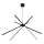 MAXLIGHT P0412 - Candeeiro suspenso LED ARANHA LED/33W/230V preto