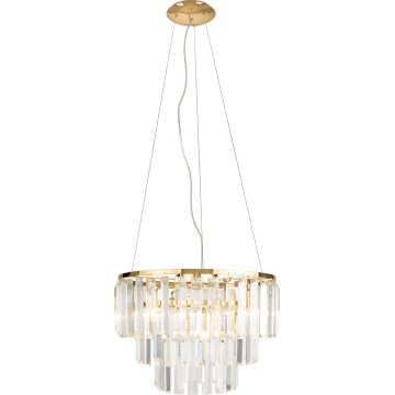 MAXLIGHT P0423 - Candeeiro suspenso MONACO 9xG9/40W/230V diâmetro 42 cm dourado
