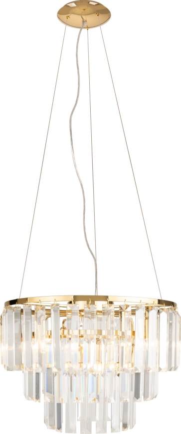 MAXLIGHT P0423 - Candeeiro suspenso MONACO 9xG9/40W/230V diâmetro 42 cm dourado