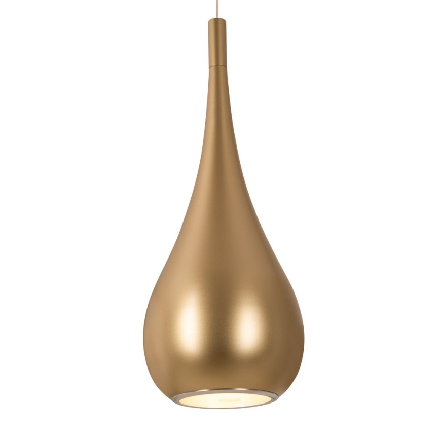 MAXLIGHT P0436 - Candeeiro suspenso DROP 1xE27/40W/230V diâmetro 20 cm dourado