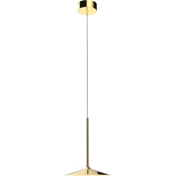 MAXLIGHT P0460 - Candeeiro suspenso LED HANA LED/6W/230V diâmetro 17,5 cm dourado