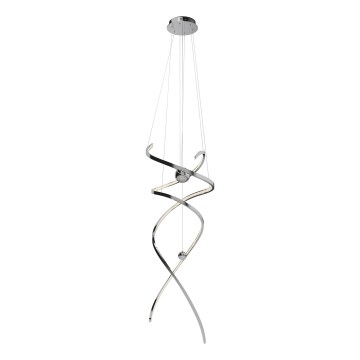 MAXLIGHT P0482D - Candeeiro suspenso LED com regulação RITZ LED/100W/230V diâmetro 60 cm CRI 90 cromado brilhante