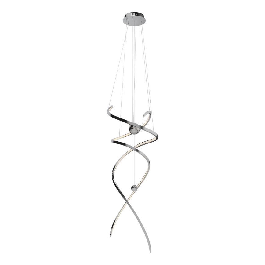 MAXLIGHT P0482D - Candeeiro suspenso LED com regulação RITZ LED/100W/230V diâmetro 60 cm CRI 90 cromado brilhante