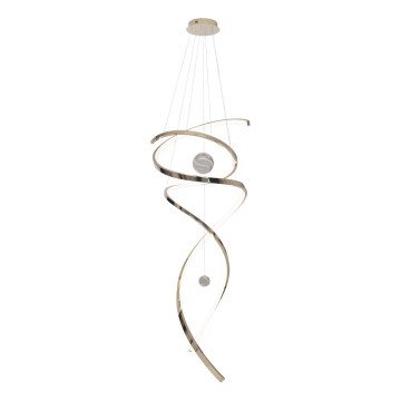 MAXLIGHT P0483D - Candeeiro suspenso LED com regulação RITZ LED/100W/230V diâmetro 60 cm CRI 90 latão
