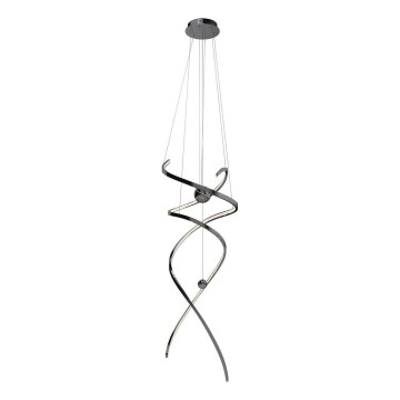 MAXLIGHT P0500D - Candeeiro suspenso LED com regulação RITZ LED/100W/230V diâmetro 60 cm CRI 90 preto