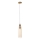MAXLIGHT P0510 - Candeeiro suspenso CAMPANILA 1xE27/40W/230V diâmetro 10 cm latão/bege