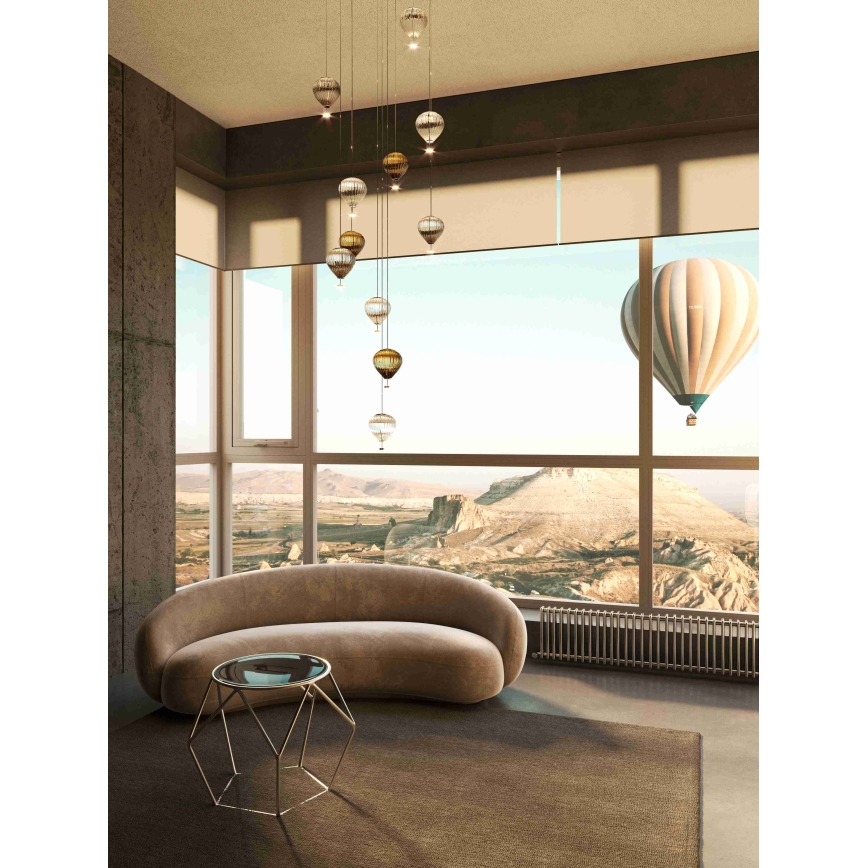 MAXLIGHT P0527 - Candeeiro suspenso LED PALLONCINI 2xLED/3W/230V diâmetro 12 cm transparente