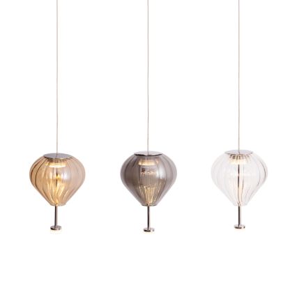 MAXLIGHT P0527 - Candeeiro suspenso LED PALLONCINI 2xLED/3W/230V diâmetro 12 cm transparente