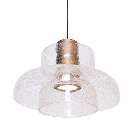 MAXLIGHT P0532 - Candeeiro suspenso LED SIGNATURE LED/8W/230V diâmetro 22 cm latão/transparente