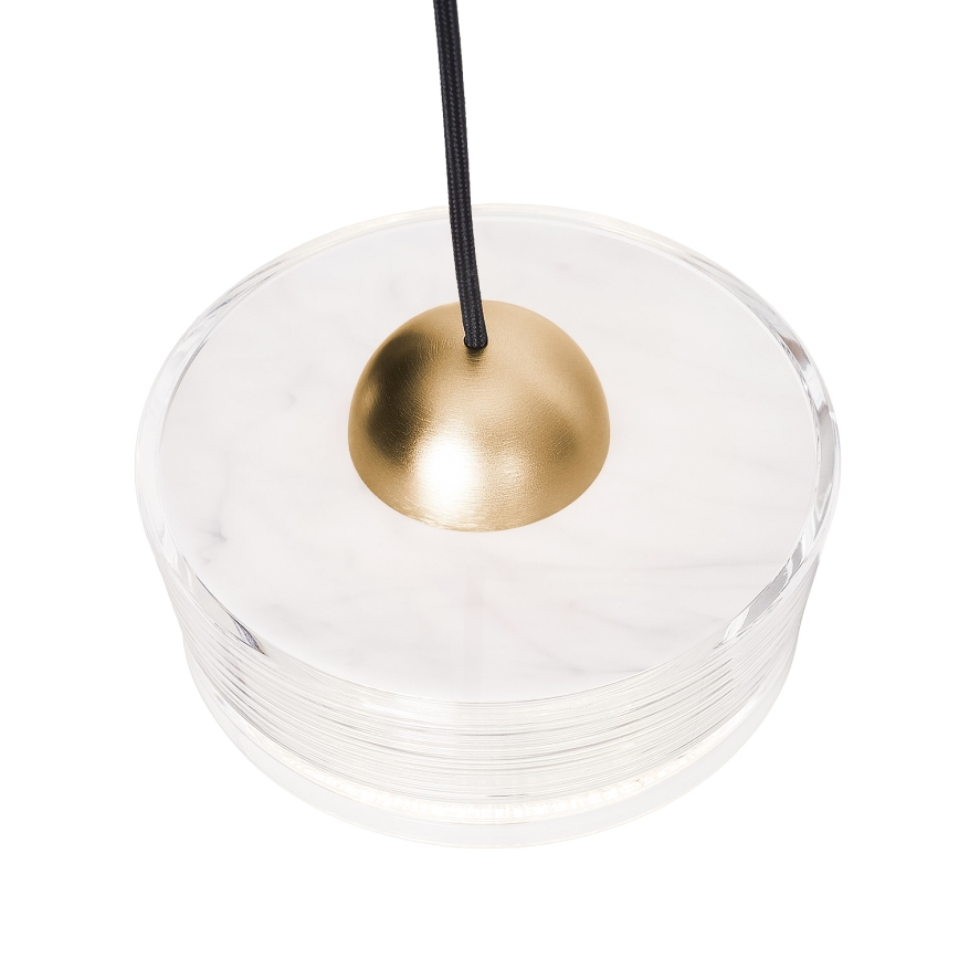 MAXLIGHT P0542 - Candeeiro suspenso LED LIPARI LED/6W/230V diâmetro 16 cm transparente