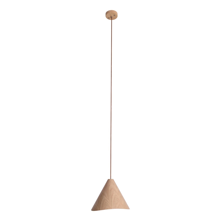 MAXLIGHT P0547 - Candeeiro suspenso SAKURA 1xE27/60W/230V diâmetro 33,5 cm carvalho