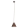 MAXLIGHT P0548 - Candeeiro suspenso SAKURA 1xE27/60W/230V diâmetro 33,5 cm nogueira