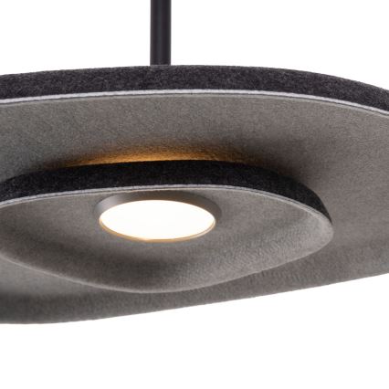 MAXLIGHT P0560 - Candeeiro suspenso LED DEUX LED/5W/230V preto