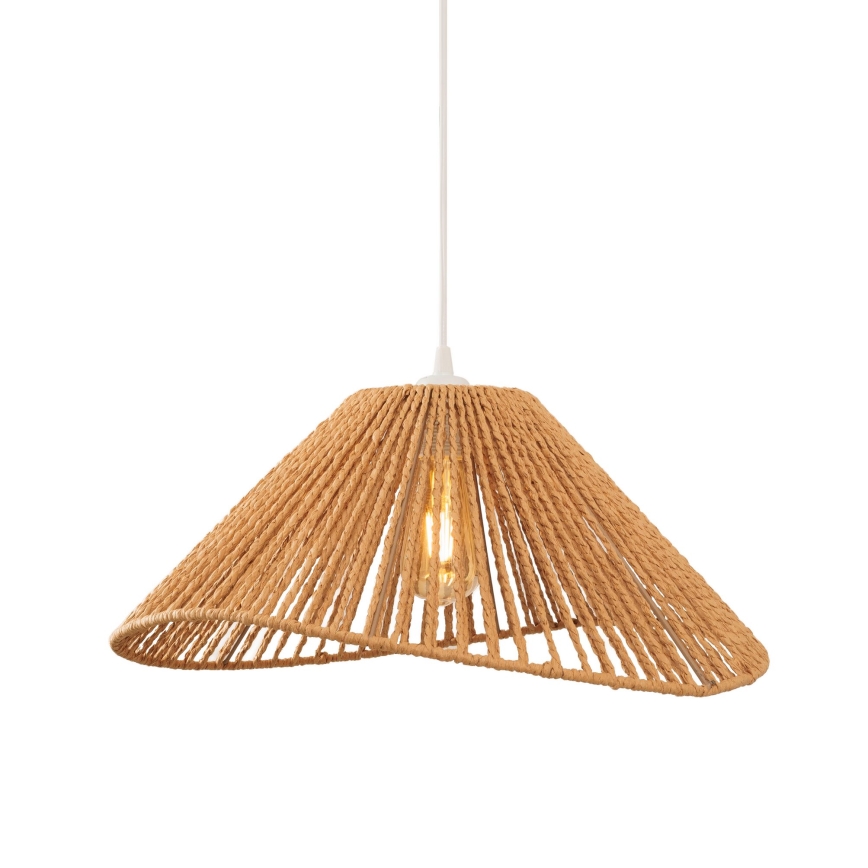 MAXLIGHT P0577 - Candeeiro suspenso AMALFI 1xE27/15W/230V diâmetro 45 cm bege