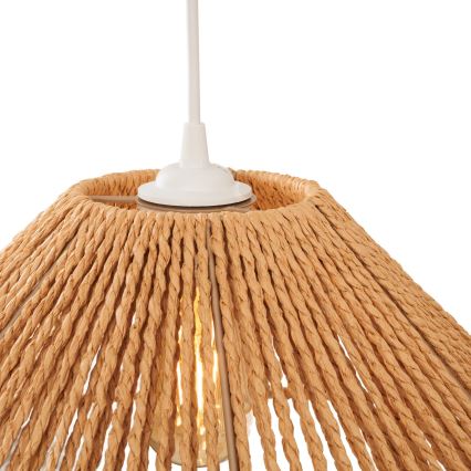 MAXLIGHT P0577 - Candeeiro suspenso AMALFI 1xE27/15W/230V diâmetro 45 cm bege