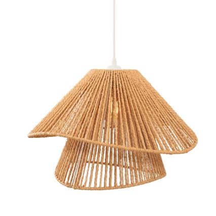 MAXLIGHT P0578 - Candeeiro suspenso AMALFI 1xE27/15W/230V diâmetro 45 cm bege