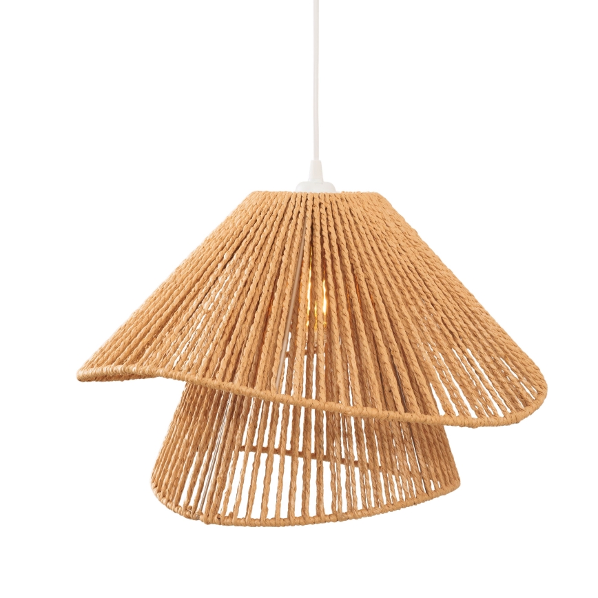 MAXLIGHT P0578 - Candeeiro suspenso AMALFI 1xE27/15W/230V diâmetro 45 cm bege