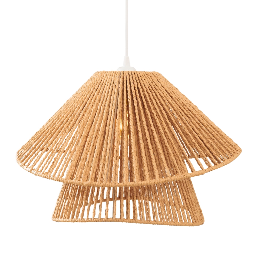 MAXLIGHT P0578 - Candeeiro suspenso AMALFI 1xE27/15W/230V diâmetro 45 cm bege