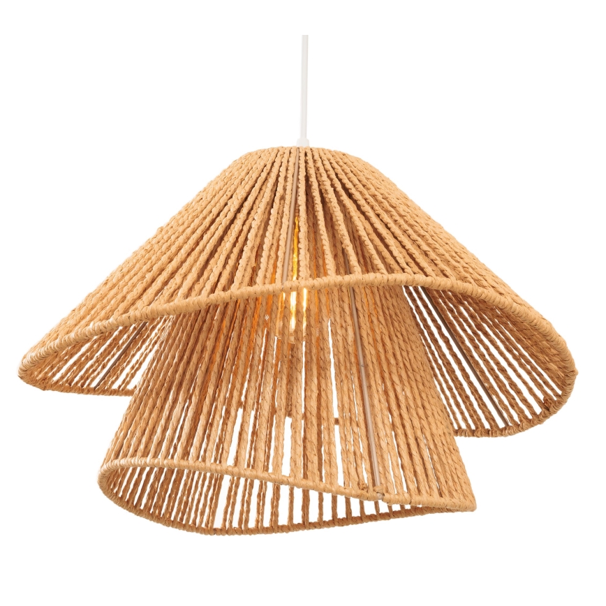 MAXLIGHT P0578 - Candeeiro suspenso AMALFI 1xE27/15W/230V diâmetro 45 cm bege