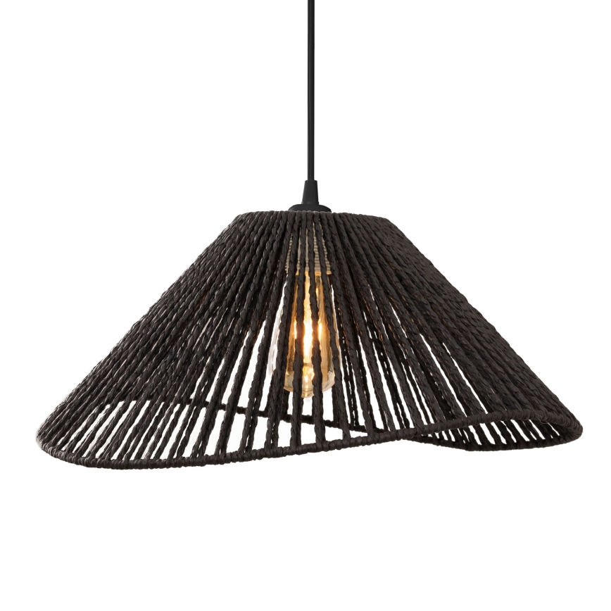 MAXLIGHT P0579 - Candeeiro suspenso AMALFI 1xE27/15W/230V diâmetro 45 cm preto