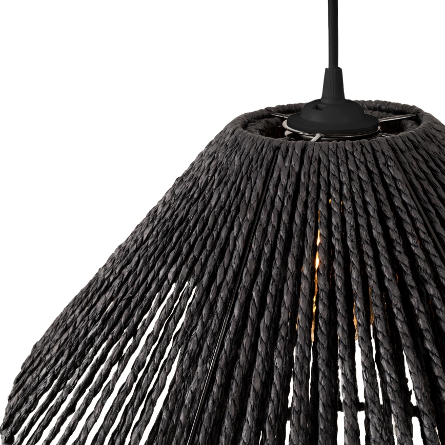 MAXLIGHT P0580 - Candeeiro suspenso AMALFI 1xE27/15W/230V diâmetro 45 cm preto
