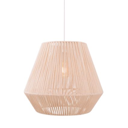 MAXLIGHT P0584 - Candeeiro suspenso PRASLIN 1xE27/15W/230V diâmetro 44 cm bege