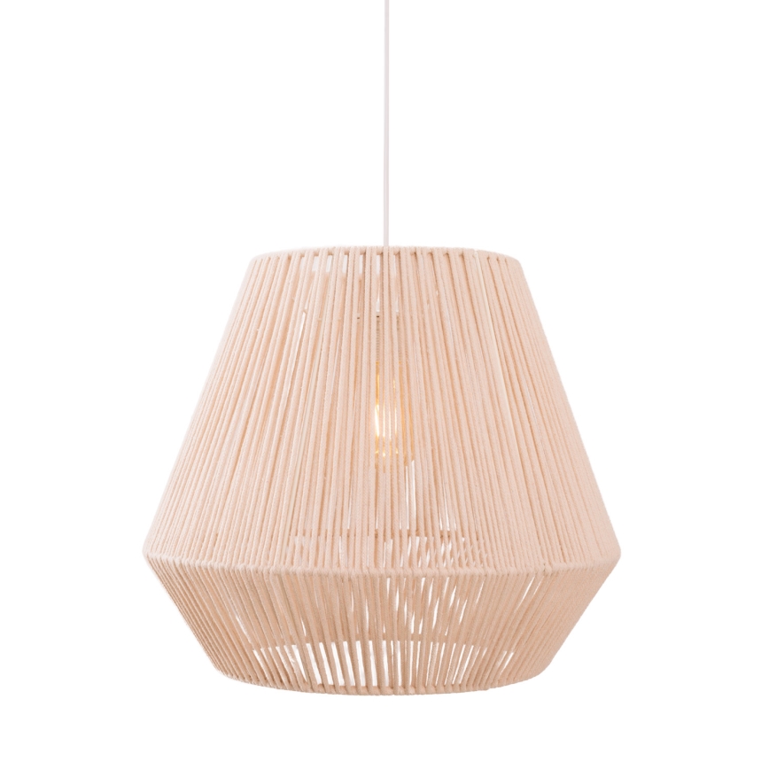 MAXLIGHT P0584 - Candeeiro suspenso PRASLIN 1xE27/15W/230V diâmetro 44 cm bege