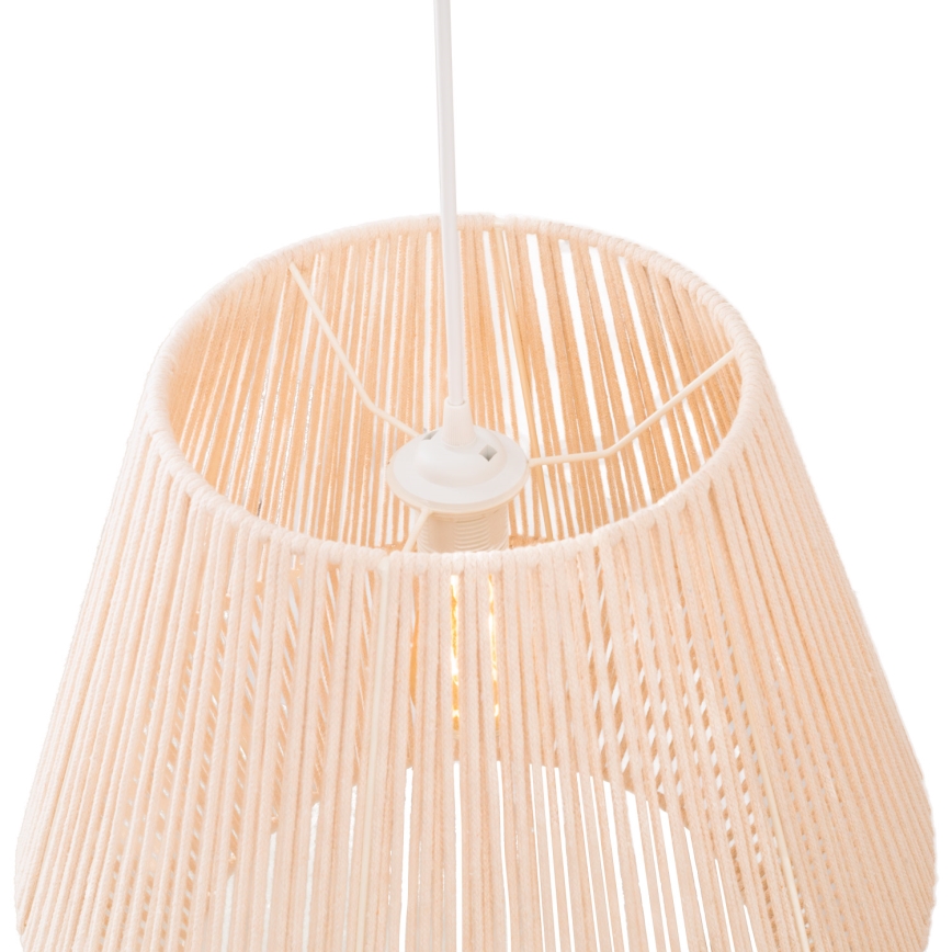 MAXLIGHT P0584 - Candeeiro suspenso PRASLIN 1xE27/15W/230V diâmetro 44 cm bege