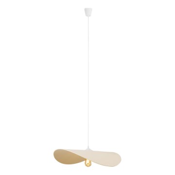 MAXLIGHT P0585 - Candeeiro suspenso PAN 1xE27/15W/230V diâmetro 60 cm creme