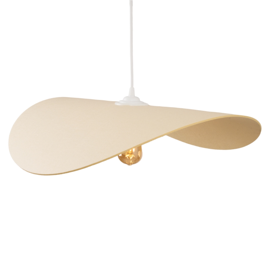 MAXLIGHT P0585 - Candeeiro suspenso PAN 1xE27/15W/230V diâmetro 60 cm creme