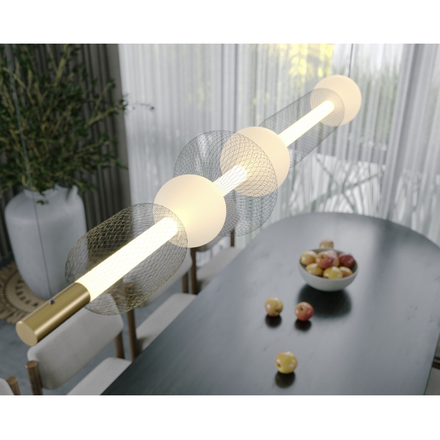 MAXLIGHT P0593 - Candeeiro suspenso LED BORA LED/29W/230V branco/preto