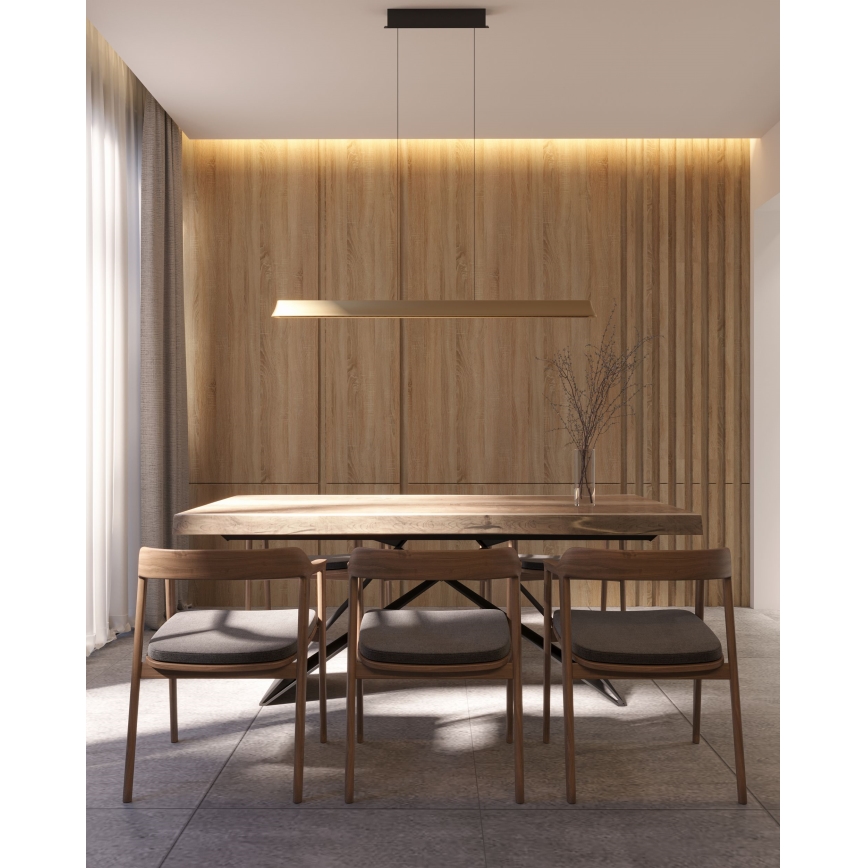 MAXLIGHT P0594 - Candeeiro suspenso LED com regulação JO-JO LED/38W/230V 2700/4500/5500K latão