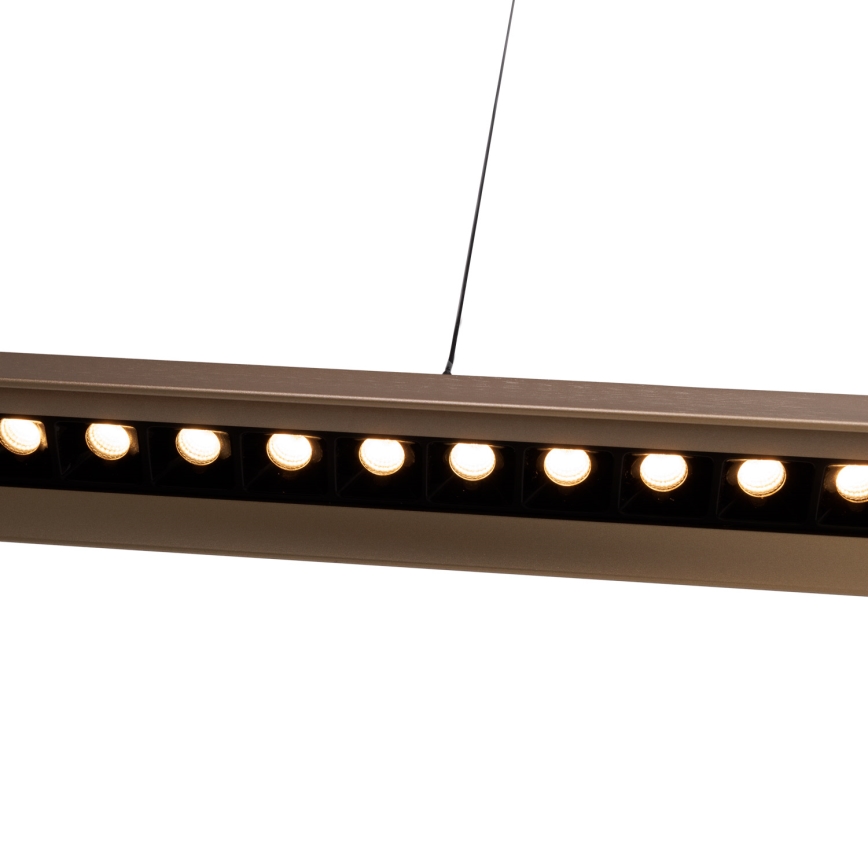 MAXLIGHT P0594 - Candeeiro suspenso LED com regulação JO-JO LED/38W/230V 2700/4500/5500K latão