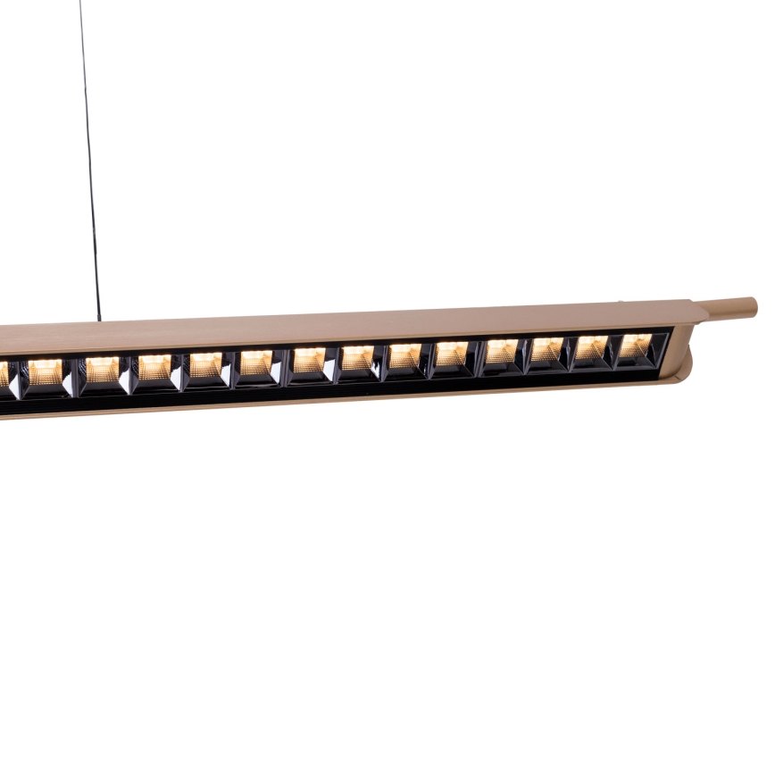 MAXLIGHT P0596 - Candeeiro suspenso LED com regulação JO-JO LED/40W/230V 2700/4500/5500K latão