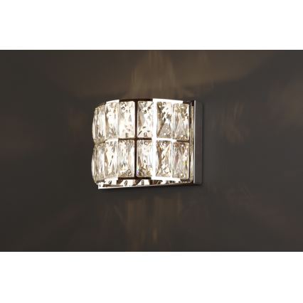 MAXLIGHT W0204 - Iluminação de parede DIAMANTE 1xG9/42W/230V cromado brilhante