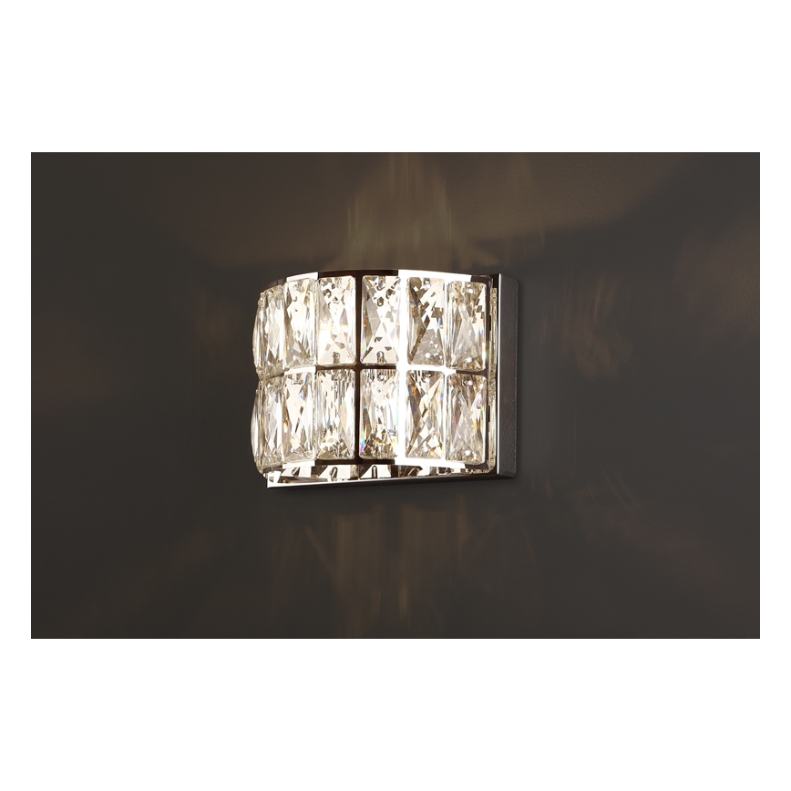 MAXLIGHT W0204 - Iluminação de parede DIAMANTE 1xG9/42W/230V cromado brilhante