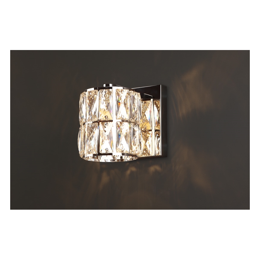 MAXLIGHT W0205 - Iluminação de parede DIAMANTE 1xG9/42W/230V cromado brilhante