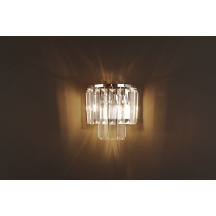 MAXLIGHT W0209 - Iluminação de parede MONACO 2xG9/40W/230V cromado brilhante