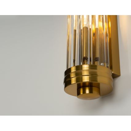 MAXLIGHT W0240 - Iluminação de parede FLORENCE 2xE14/40W/230V dourado