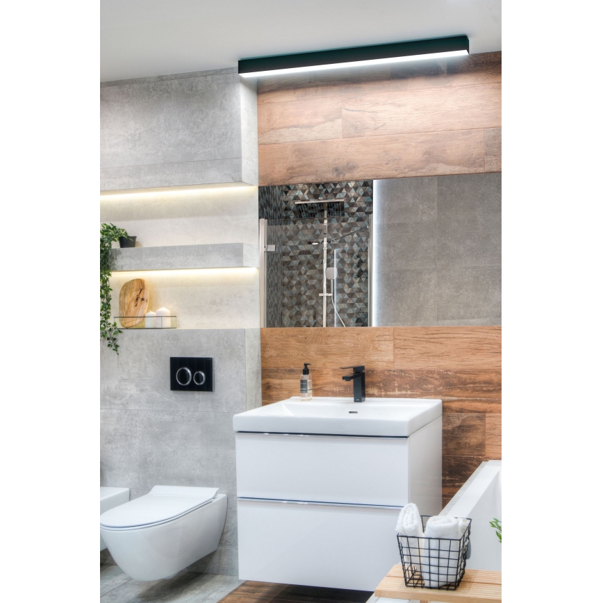 MAXLIGHT W0264 - Iluminação de espelho para casa de banho LED com regulação LINEAR LED/18W/230V 57 cm IP44 preto