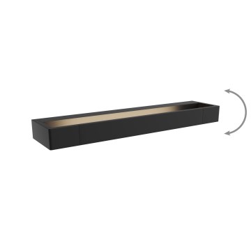 MAXLIGHT W0307 - Iluminação de parede para casa de banho LED FLINK LED/12W/230V 45 cm IP44 preto