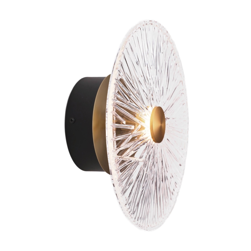 MAXLIGHT W0356 - Iluminação de parede LED ALLURE LED/5W/230V diâmetro 28 cm dourado/transparente