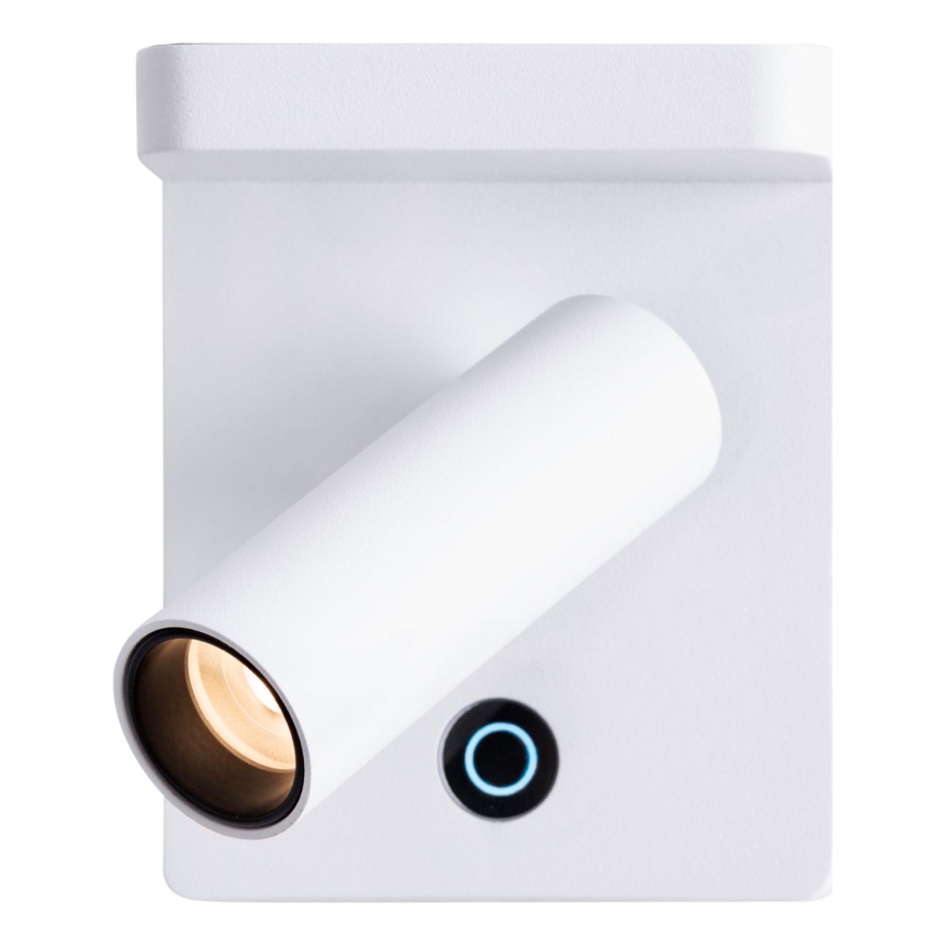 MAXLIGHT W0373 - Foco de parede LED com carregamento sem fios LOFER LED/7W/230V branco