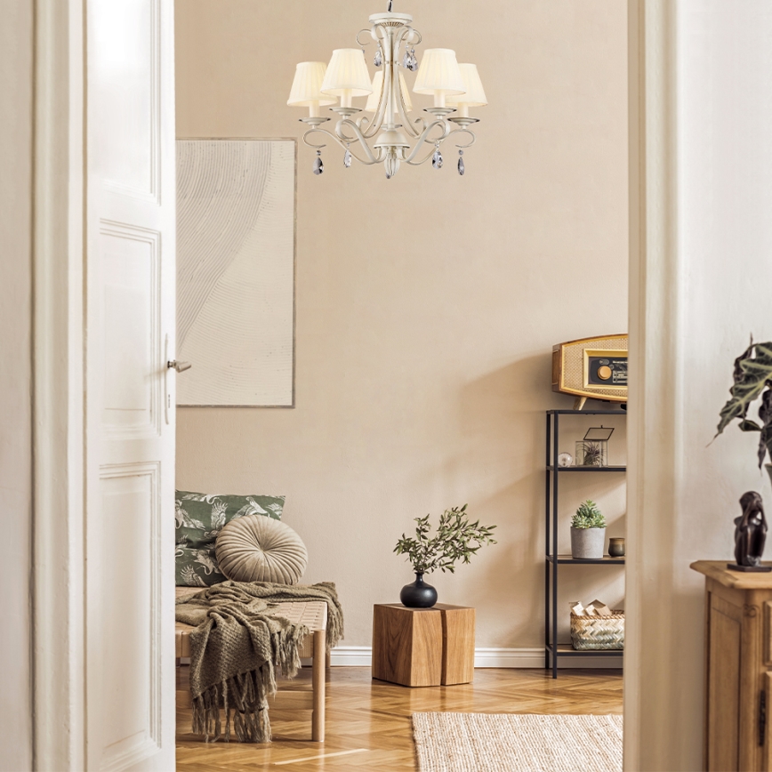 Maytoni ARM172-05-G - Candelabro suspenso BRIONIA 5xE14/40W/230V