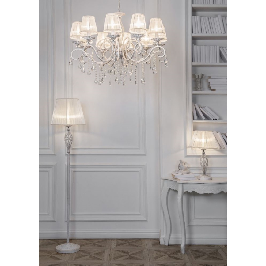 Maytoni ARM247-10-G - Candelabro suspenso GRACE 10xE14/40W/230V