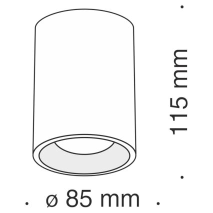 Maytoni C012CL-01B - Foco SLIM 1xGU10/50W/230V preto