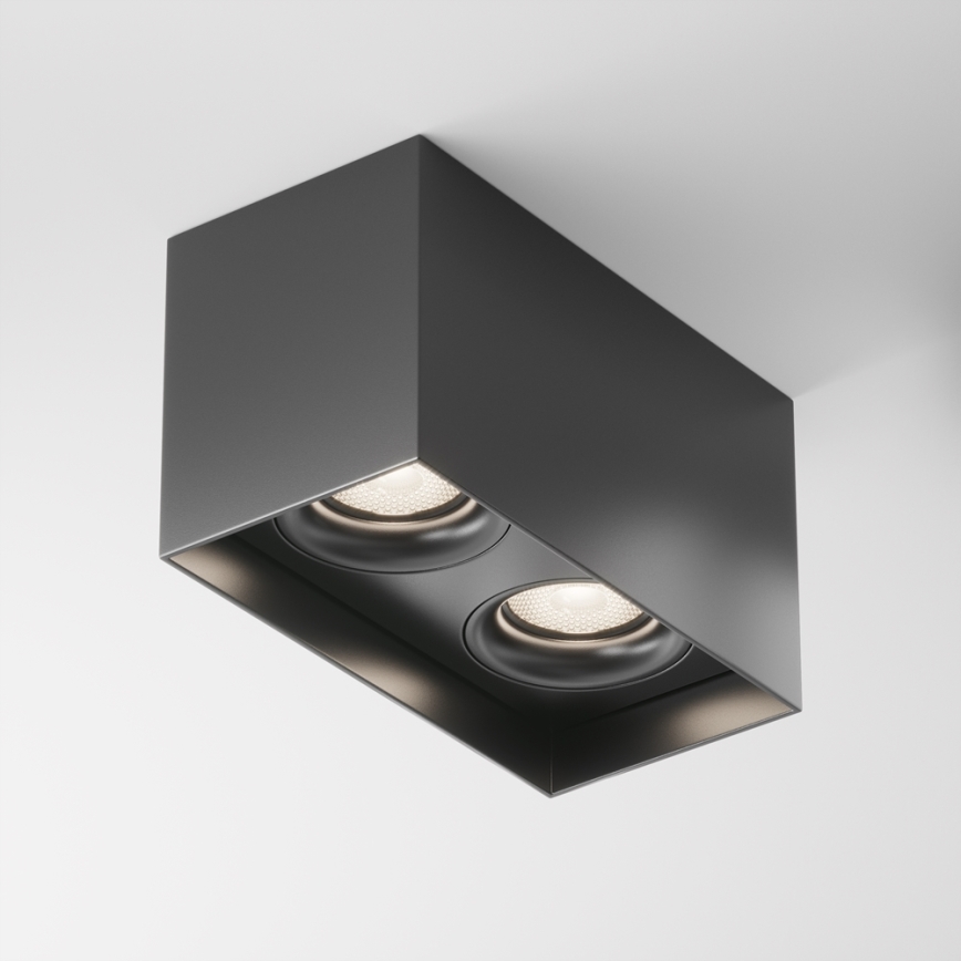 Maytoni C015CL-02B - Foco SLIM 2xGU10/50W/230V preto