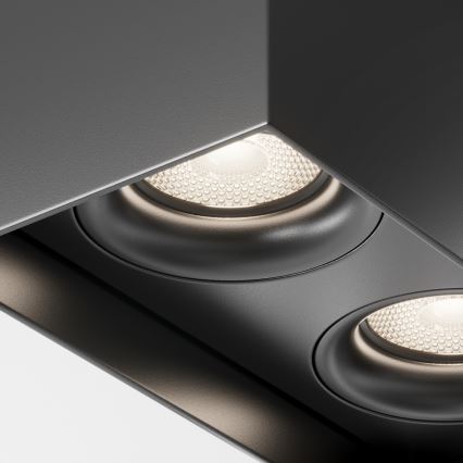 Maytoni C015CL-02B - Foco SLIM 2xGU10/50W/230V preto