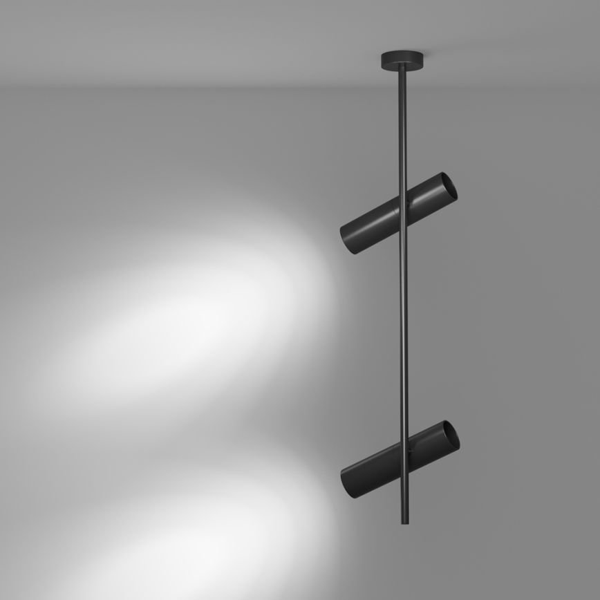 Maytoni C021CL-02B - Candelabro suspenso ELTI 2xGU10/50W/230V preto