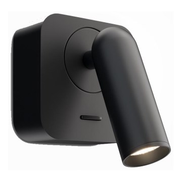 Maytoni C039WL-L3B3K - Foco de parede LED MIRAX LED/3W/230V preto